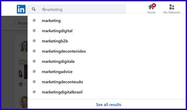 hashtags on LinkedIn 3